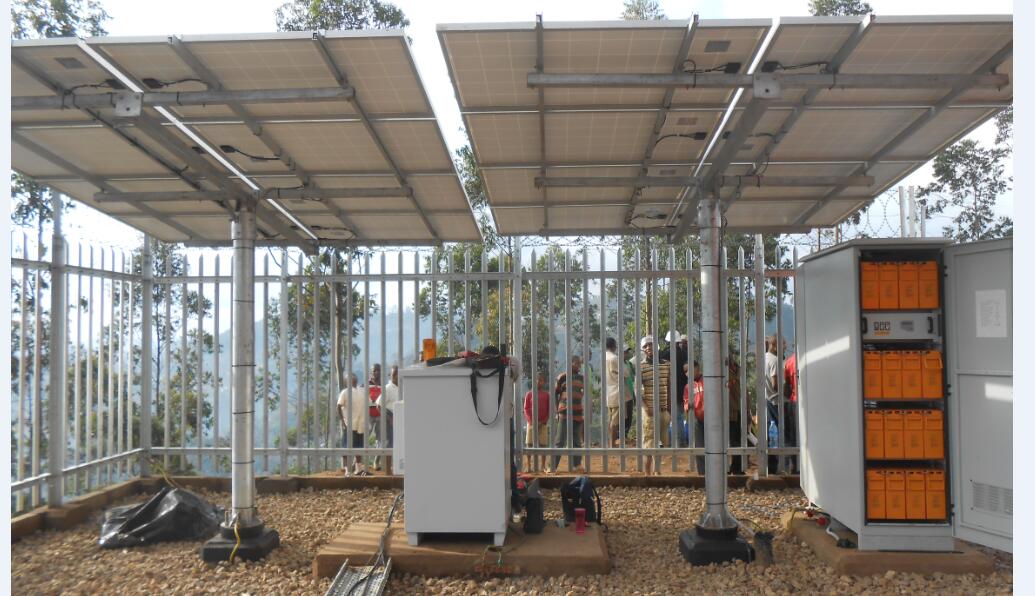 solar ground pole mounting system