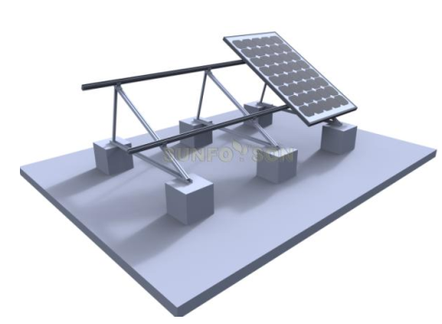 SFS-FR-03 SunRack Flat Roof Triangular