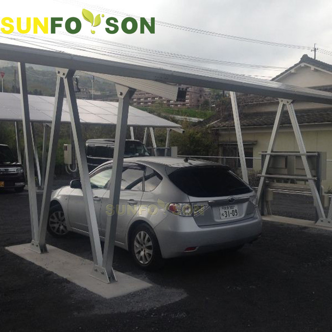 太阳能系统铝合金光伏车棚
