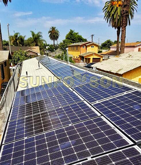 Sunforson Solar Mounting System Apply to California Residential Shingle Rooftop